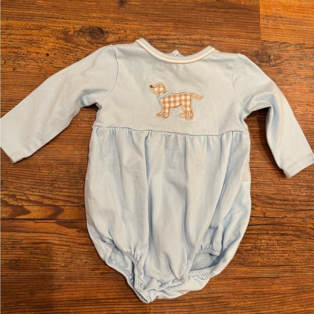 Stitchy Fish Dog Appliqué Bubble